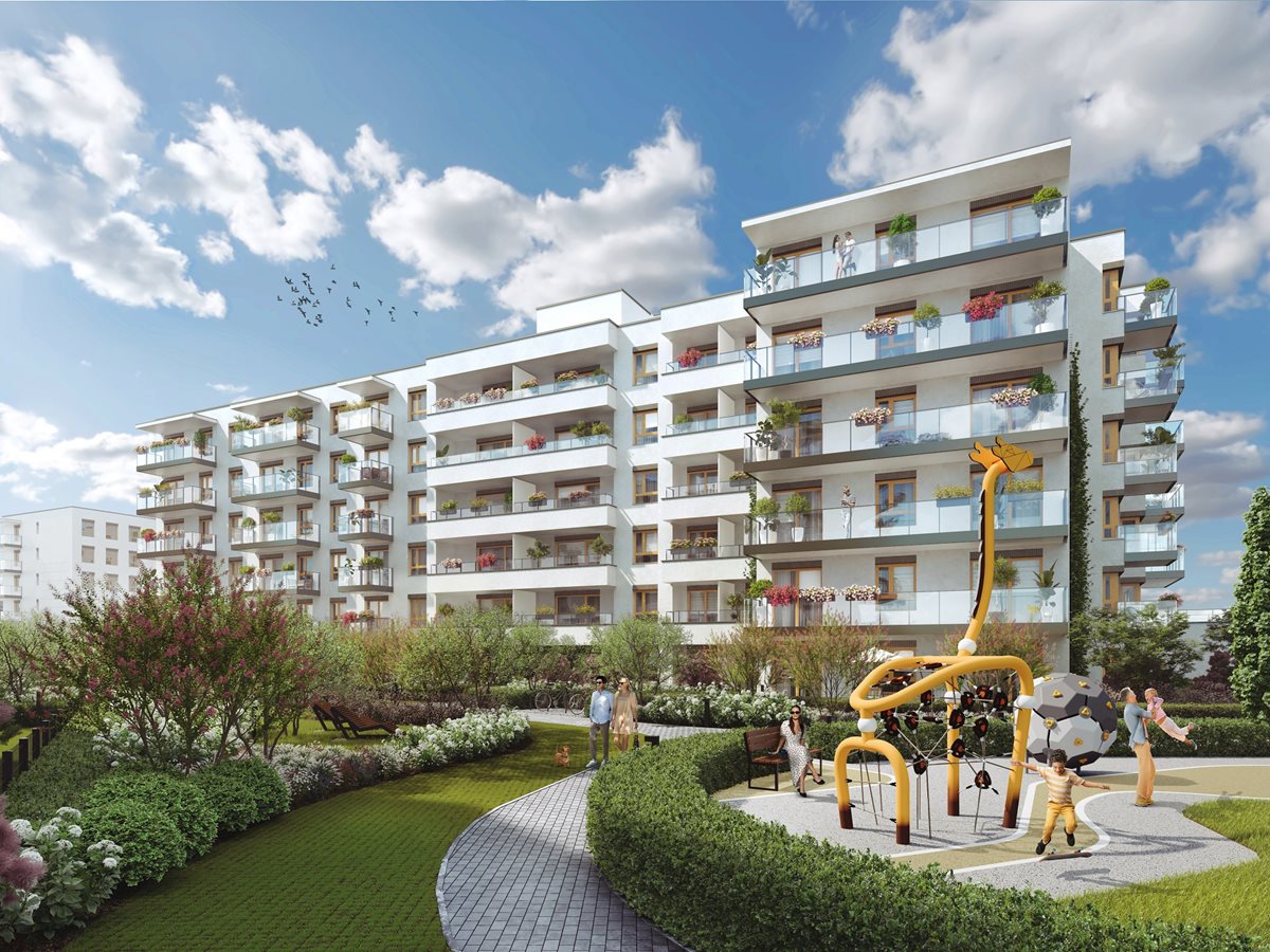 Osiedle Urbino - Etap 4.1 - Widok na plac zabaw