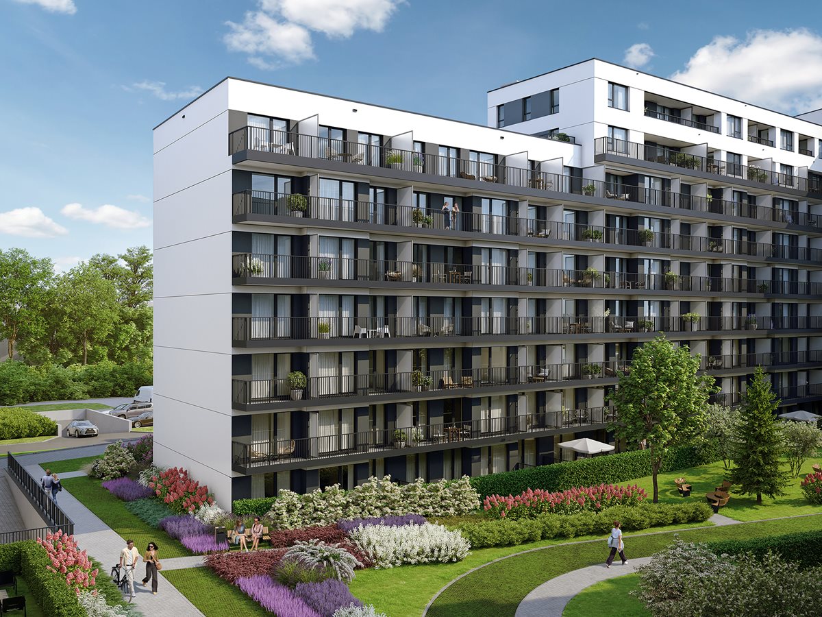 29 Aleja - Widok na balkony budynku E