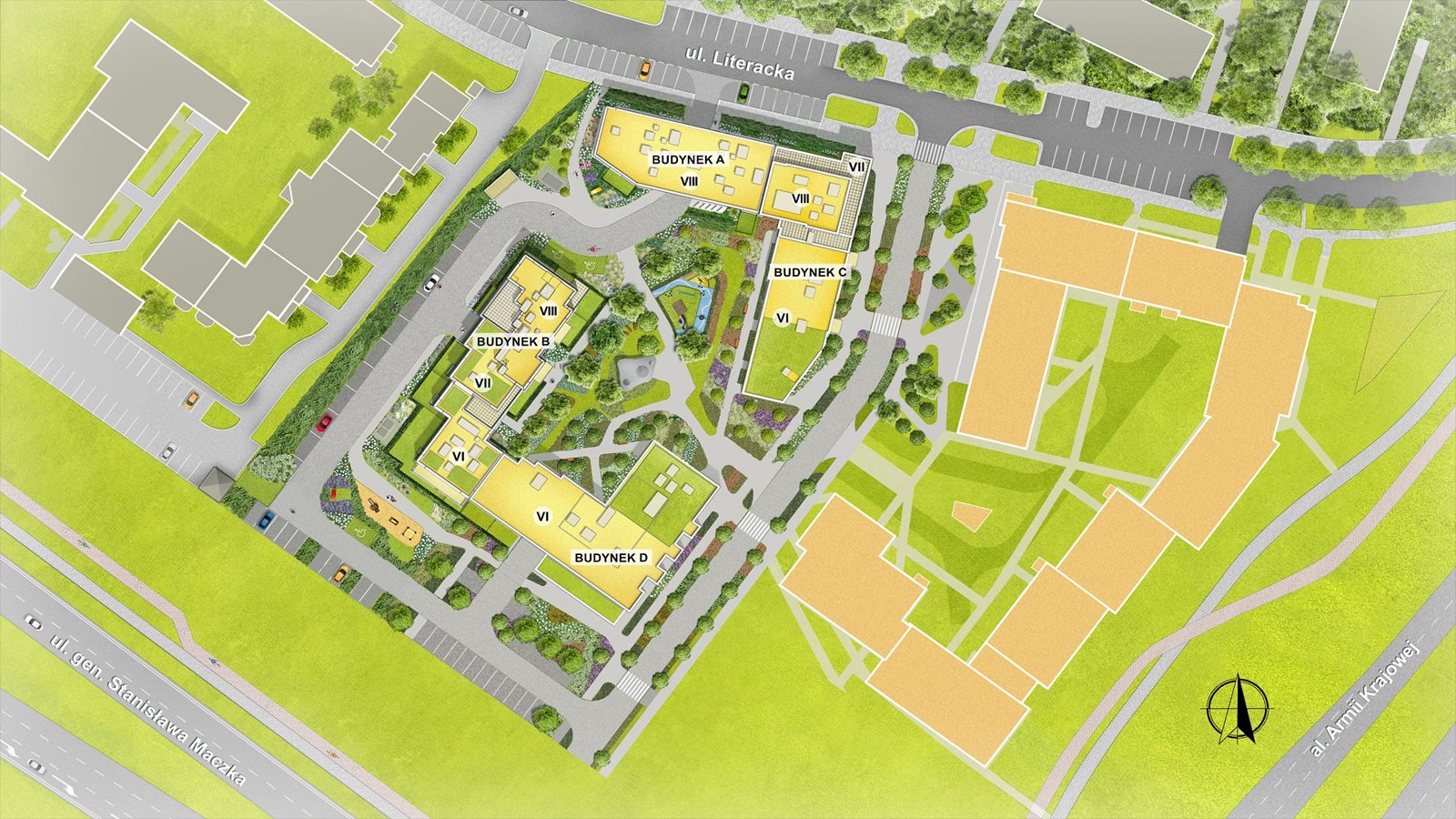 Apartamenty Literacka - Plan inwestycji - Etap 1 i 2