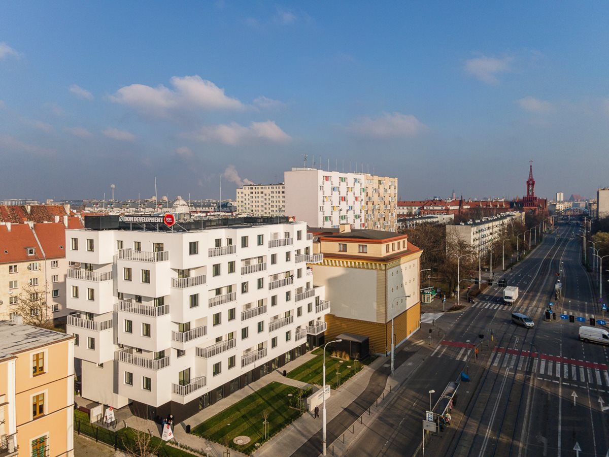 Grabiszyńska 141 - Widok na elewację od ul. Grabiszyńkiej