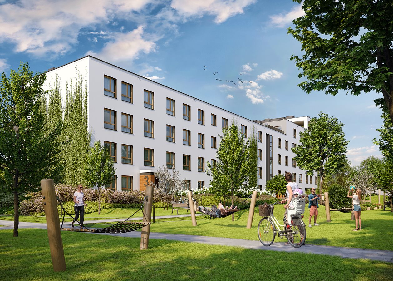 Osiedle Wilno 8 etap 1 - Widok na zielone tereny do relaksu i rekreacji