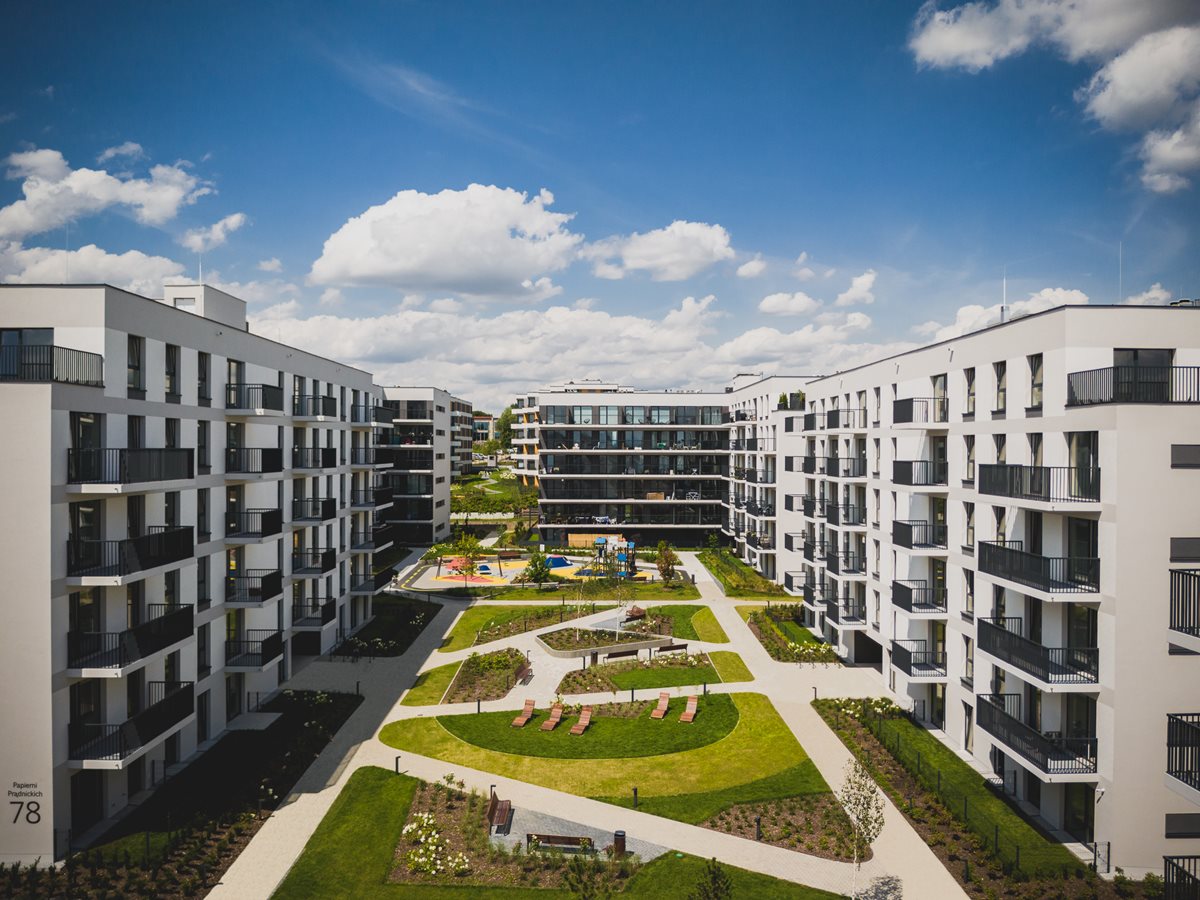 Osiedle Górka Narodowa - Zdjęcie widok na dziedzińce etap 3