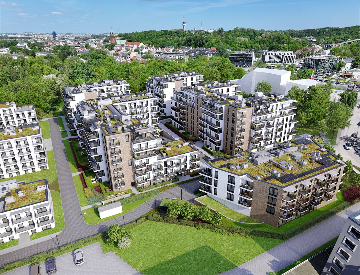 Apartamenty Park Matecznego - widok na pierwsze etapy inwestycji