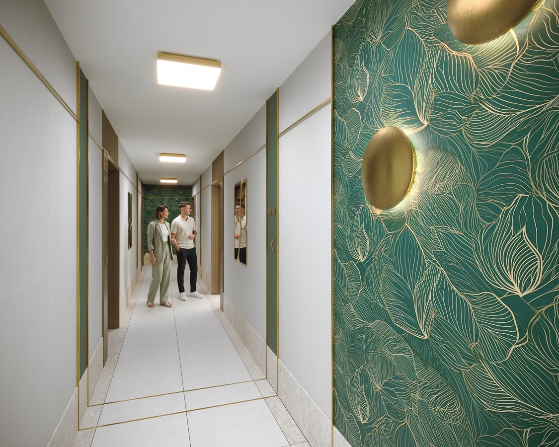 Osiedle Park Świetlików - Etap 1, widok na hall powtarzalny 