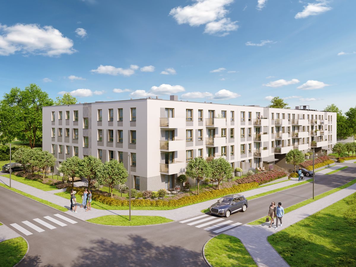 Osiedle Zielna - Etap 4.1, widok na budynek