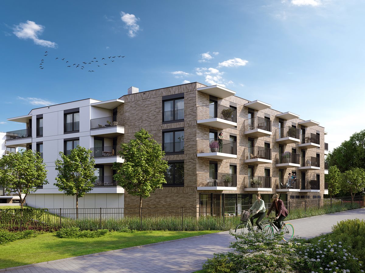 Apartamenty Park Matecznego - widok na balkony budynku A