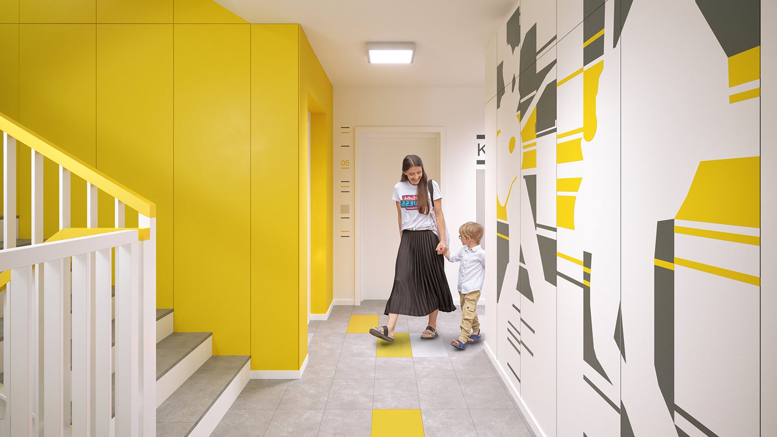 Osiedle Komedy - Etap 2, hall na parterze