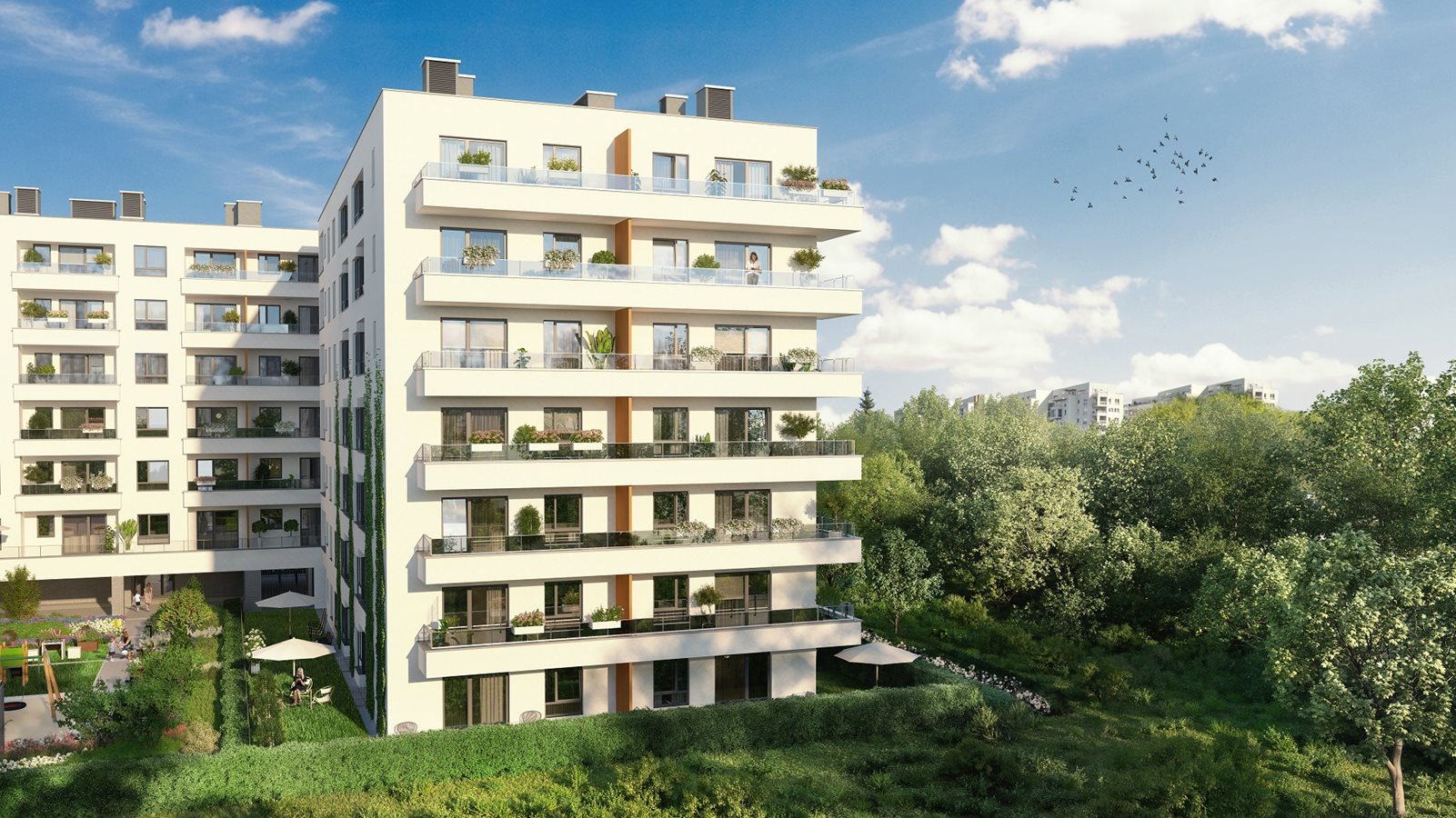 Osiedle Urbino - Etap 1.3 - Widok na budynek C