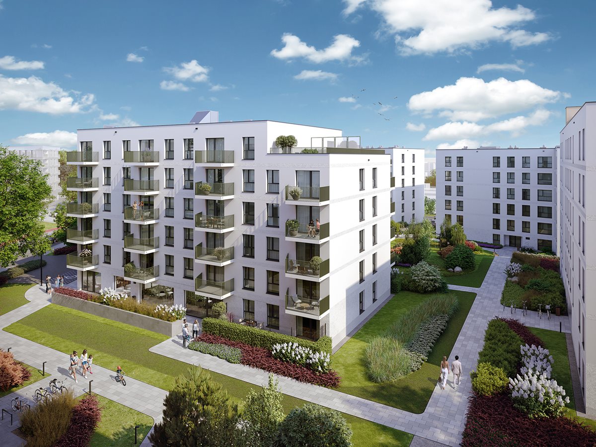 Osiedle Górka Narodowa Etap 5_2  Widok na budynek C