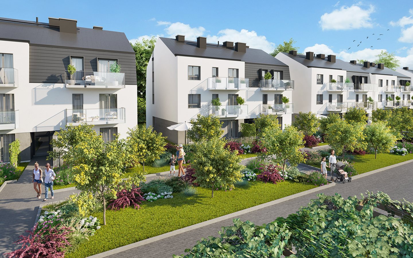 Apartamenty Ołtaszyn - Widok na elewację