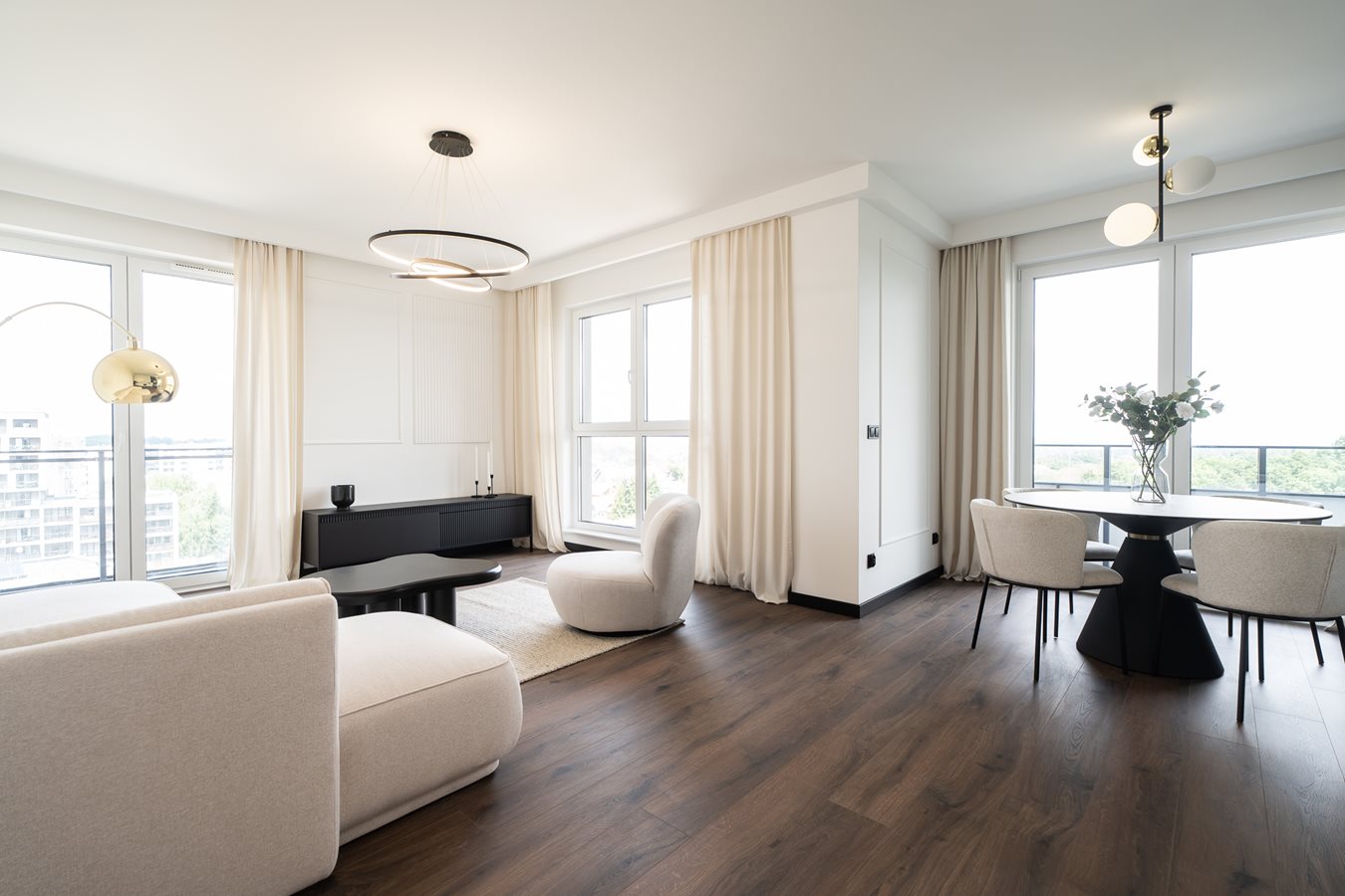 Osiedle Przy Malborskiej - Zdjęcie przykładowa aranżacja mieszkania pokazowego - salon