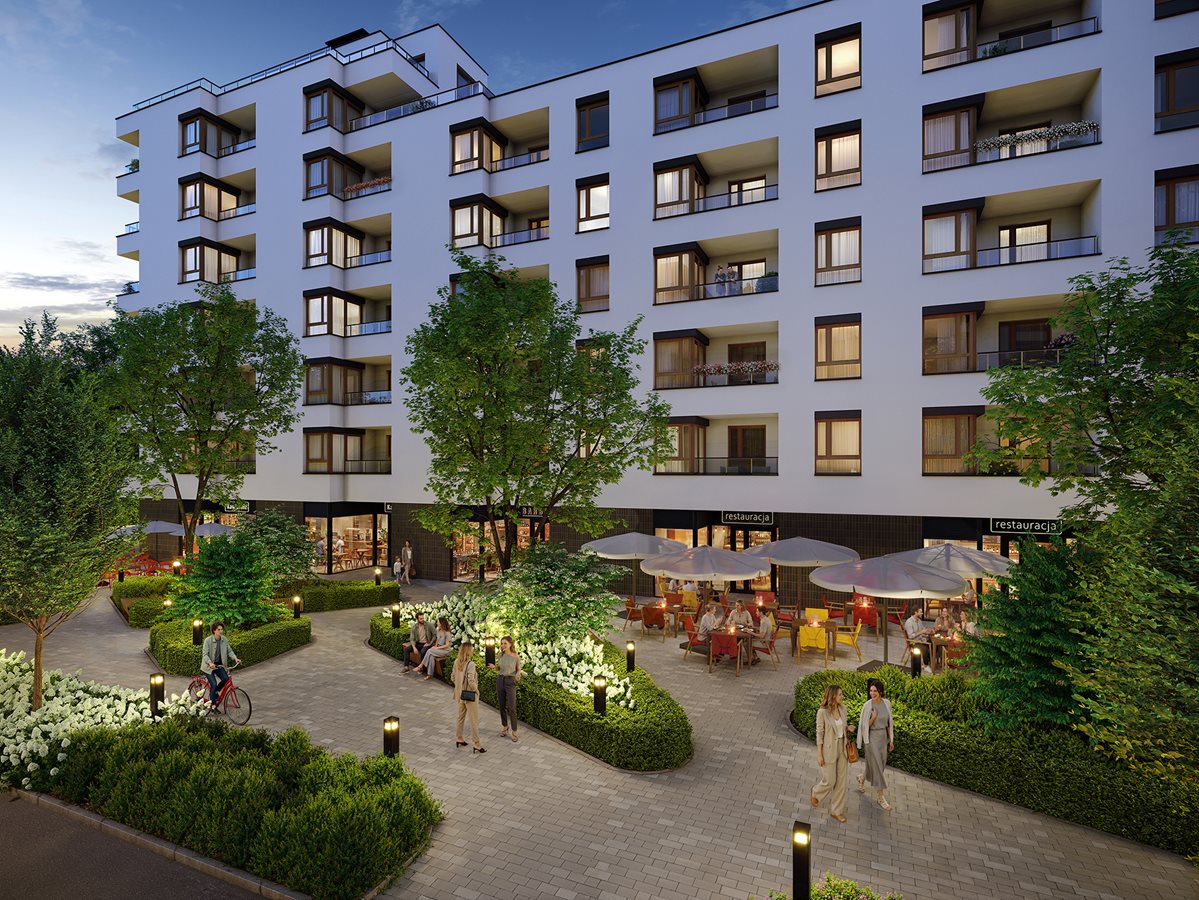 Apartamenty Literacka - Widok na plac miejski