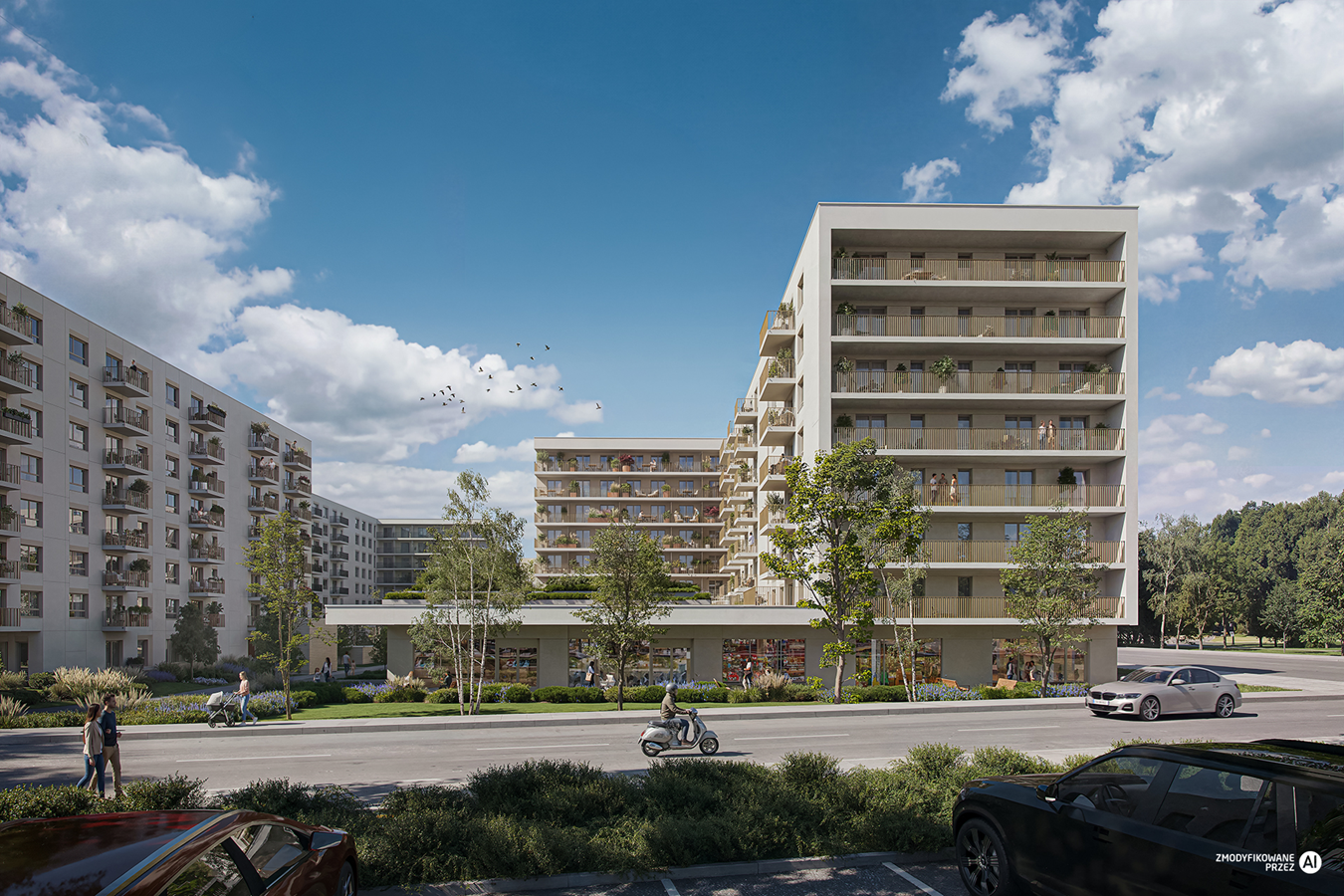 Przystanek Prądnik - Etap 2 - Widok na budynek C