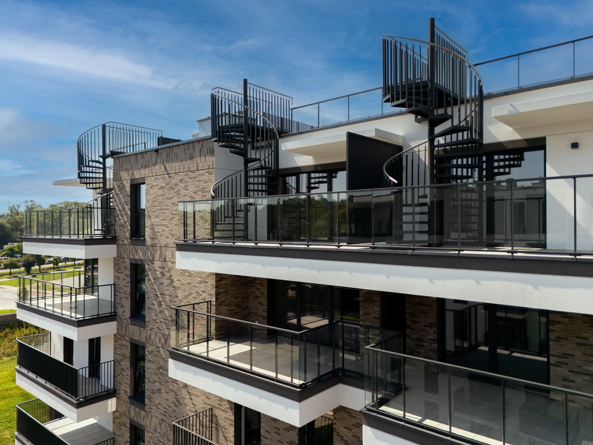 Apartamenty Park Matecznego - Zdjęcie widok na balkony w budynku E