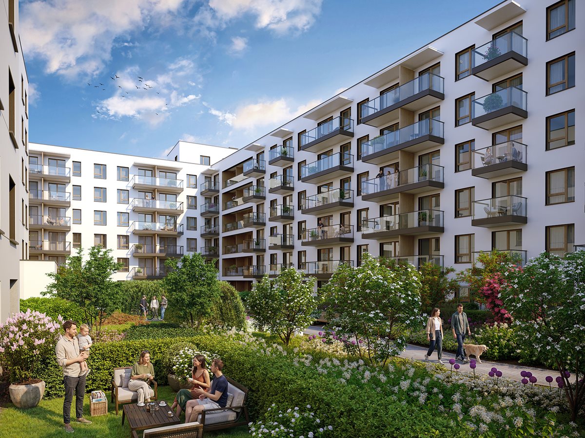 Apartamenty Rudnickiego - Etap 3.1 - widok na budynek C