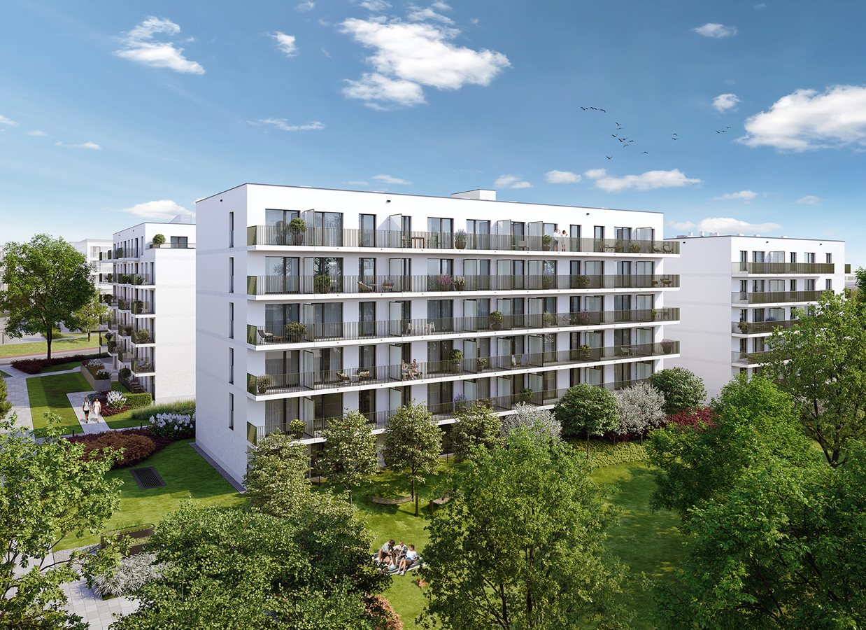 Osiedle Górka Narodowa - Etap 5_2 Widok na budynek D