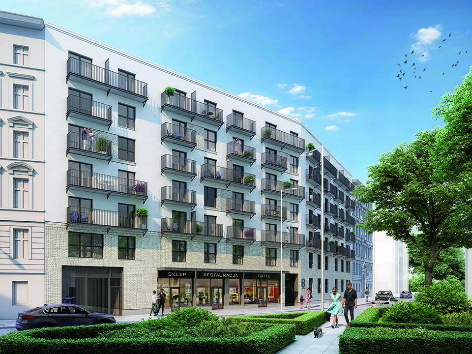 Dom na Kurkowej - Widok na elewację od ul. Kurkowej